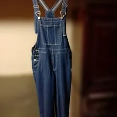 デニムブルー サロペット