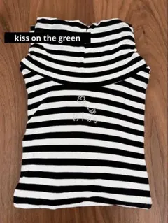 最終値下げkiss on the greenボーダー 黒×白
