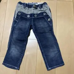 130デニムパンツ ストライプウエストdaddy oh daddy