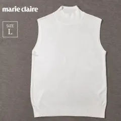 marie claire sport ノースリーブ サマーニット オフホワイトLのサムネイル