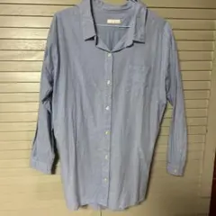 earth music&ecology 長袖シャツ ライトブルー