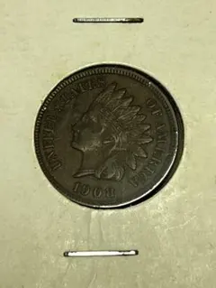 アメリカ　インディアン　1セント　銅貨　1908 s 準特年 アメリカ インディアン 1セント 銅貨 1908 s 準特年 - メルカリ