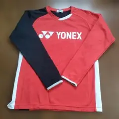 YONEX 長袖ウェア S レッド/ブラック