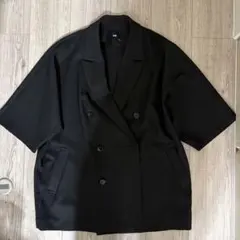 HARE オーバーサイズ ダブルブレストジャケット Sサイズ ブラック