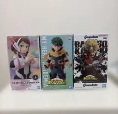 僕のヒーローアカデミア デク お茶子 爆轟 フィギュア　3点セット