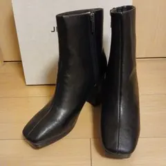 新品 JEANASIS スクエアトゥHブーツ Lサイズ 24~24.5 ブラック