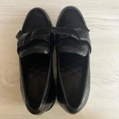 ブラックローファー パール装飾付き RANDA 22.5 (s)