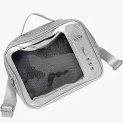 痛バッグ 2way ショルダー 透明 推し活 痛バ ショルダーバック シルバーのサムネイル