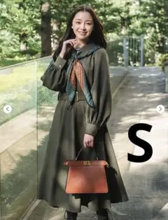 re:poris #30時のシンデレラ ワンピース カーキ