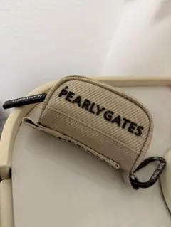 パーリーゲイツ ボールポーチ 黒 ブラックファー 新品 ボールケース