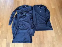 ★Mizuno ブラック 長袖アンダーシャツ 3枚セット★