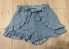 メゾピアノ　フリル付きハートポケットショートパンツ