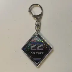 千葉ロッテマリーンズ 22 ポランコ TEAM26 BSW きらきらキーホルダー