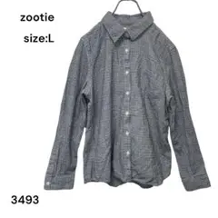 zootie ズーティー　シャツ　トップス　Ｌ　長袖　チェック柄　綿　おしゃれのサムネイル