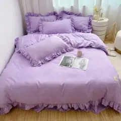 ご希望価格コメントしてください】かんたん寝具セット フリル