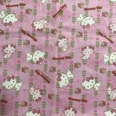 サンリオ チャーミーキティ 2007 生地 ハギレ 約90×90cm