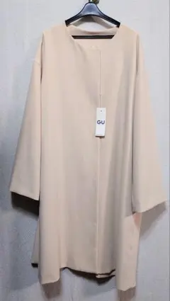 24 未使用タグ付き　上品なノーカラーコート