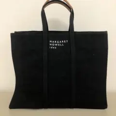 マーガレットハウエル　アイデア　ハンドバッグ　トートバッグ　ブラック　キャンバス