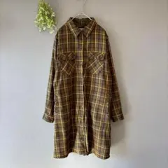 FIELD CORRE [L] 成熟休閒◎高撥水◎及膝◎格紋襯衫洋裝