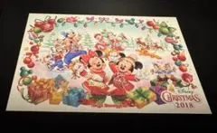 ディズニー　ポストカード　クリスマス