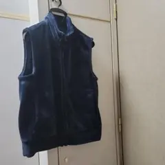 フリースベスト 着る毛布