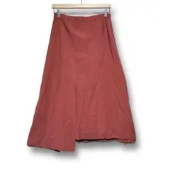 MY. B フレアロングスカート アシンメトリー ウエストリボン おしゃれ 韓国