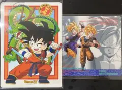 ドラゴンボールZ 下敷き 2枚セット 悟空 悟飯 当時物 レトロ