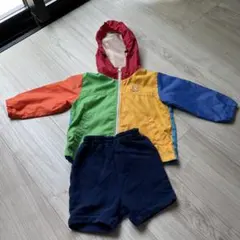 カラフルフード付きジャケットとパンツセット ミキハウス