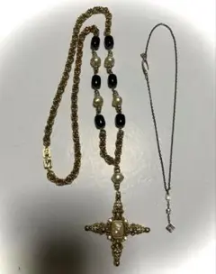 Givenchy ジバンシー　パール&ゴールドネックレス シルバーネックレスのサムネイル
