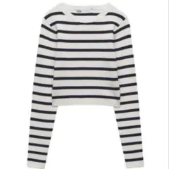 ZARA ベーシックリブニットセーター