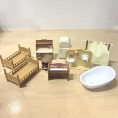 シルバニアファミリー　家具　お風呂　ベッド　冷蔵庫小物　まとめ売り