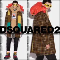 贅沢42万新品DSQUARED2ディースクエアード伊製ウールチェスターコート48