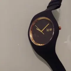 ice watch ネイビー シリコン腕時計