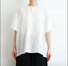 定価1.87万 カレンソロジー コットンリネンコンビプルオーバー