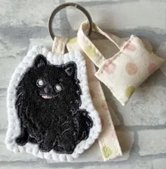 ハンドメイド 刺繍 チワワ 犬 うちの子 バッグキーホルダー チャーム