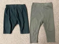 UNIQLO 無印　ベビー パンツ 2点セット 80cm 薄手