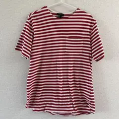 FOREVER21 赤と白ストライプ Tシャツ Sサイズ