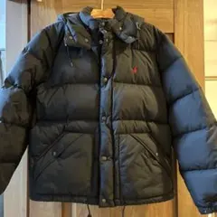 ポロラルフローレン　黒 フード付き ダウンジャケット