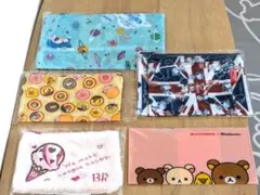 キャラクターポーチ類3点／エコバッグ1点／マスクケース1点【5点まとめ売り】