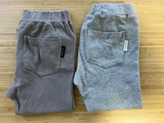 シンプルフリー　七分丈ズボン　120　2着セットのサムネイル