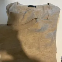 COMME CA ISM ベージュ 長袖ニット Mサイズ
