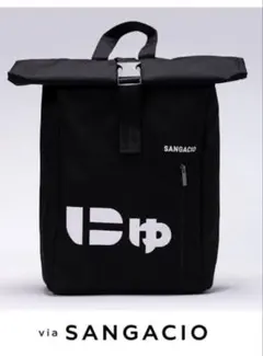 【sangacio】 にゅ　バックパックとニット帽(黒) 未使用品　【匿名配送】