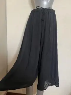 【未使用】Re-J 大きいサイズ　レディース　ガウチョパンツ 3L ブラック