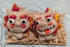 シーサー 置物 2体セット ミニチュア シーサー 置物 2体セット ミニチュア - メルカリ