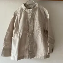 無印良品　ベージュ ボタン付き長袖シャツ 120サイズ