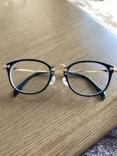 JINS 度入りメガネ　黒