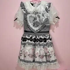 LIZ LISA Sweet Gingham Tea Roomワンピースブラック - メルカリ
