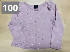 petit main 花柄長袖カットソー 100