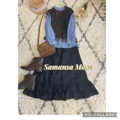 ★サマンサモスモス ドットスカート コーデ　3点セット