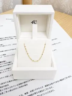 4℃ ネックレス　K10 イエローゴールドネックレス